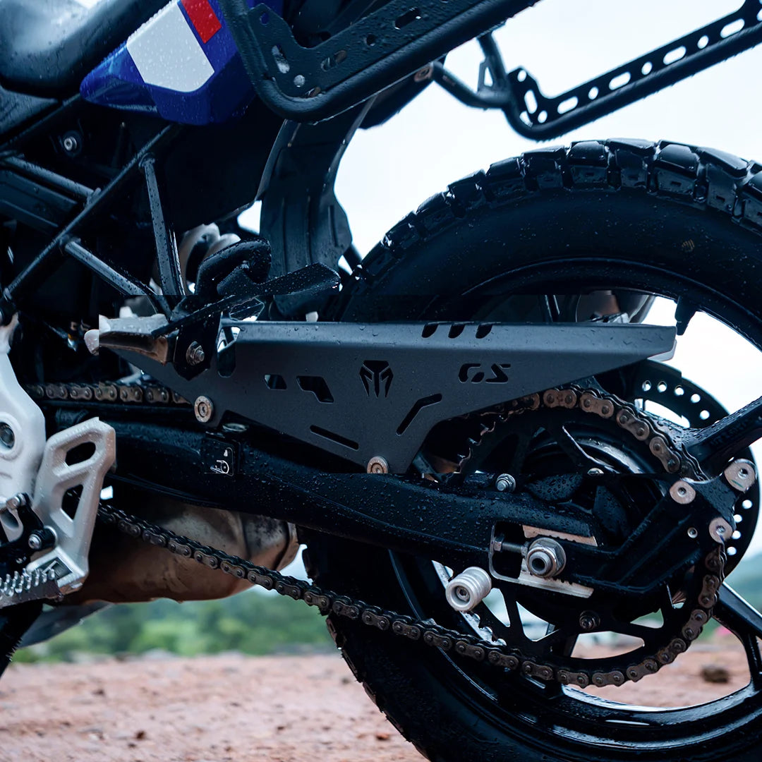 Paracatena in Acciaio Dolce Nero Moto Torque per BMW F450 GS