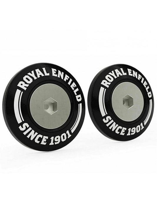 Originale ROYAL ENFIELD Copri bulloni ammortizzatori- Black suspension finishers-1990445