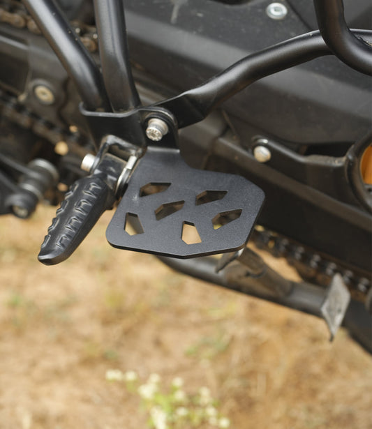 Extended passenger footpegs for the Royal Enfield Himalayan 450 - Moto Torque
