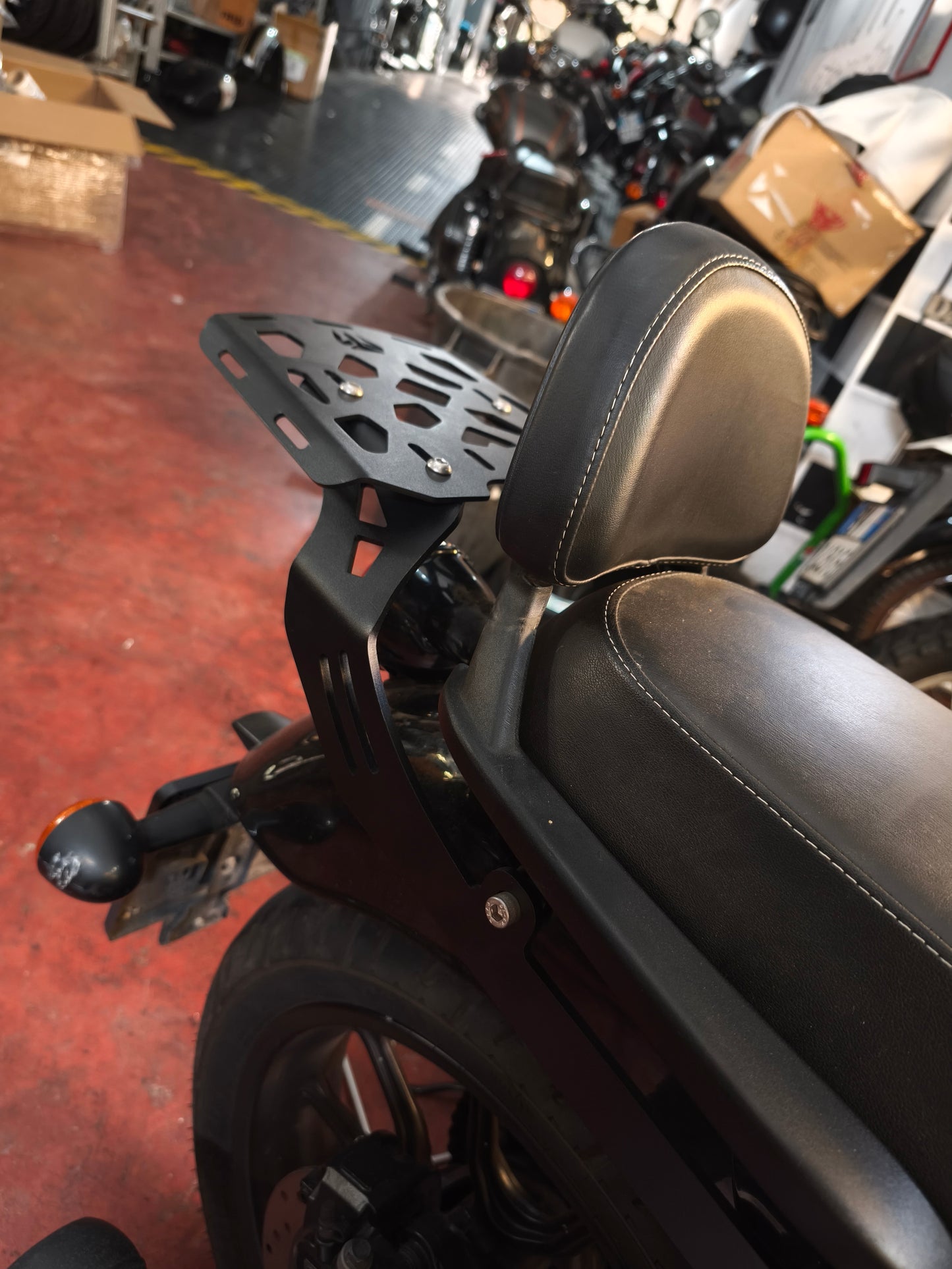 Back Carrier With Backrest for Royal Enfield Meteor 350