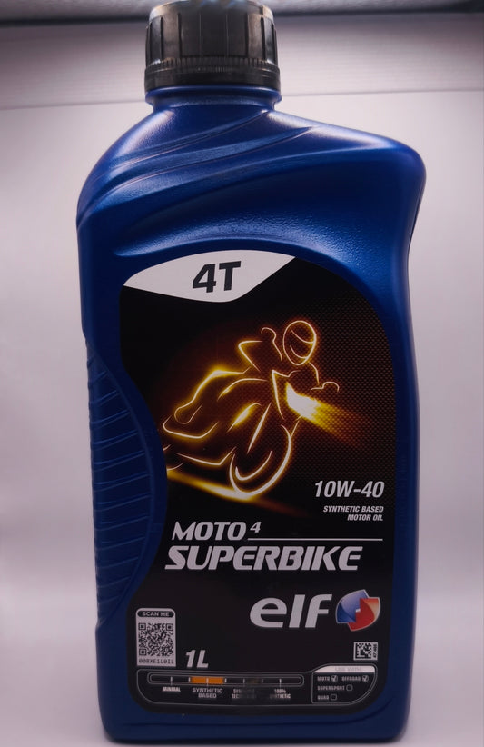 Olio Moto ELF Moto Road 10w-40- 4 TEMPI  -1 litro