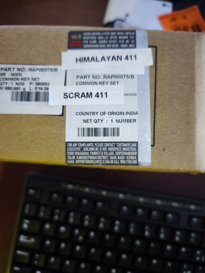 Kit Blocchetto Accensione con Chiavi Per Royal Enfield Himalayan/ Scram 411- RAP00075/B