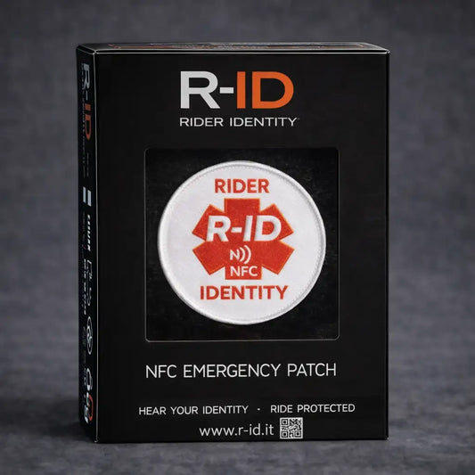 Toppa intelligente NFC R-ID Rider Identity per motociclisti