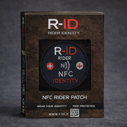 Toppa intelligente NFC R-ID Rider Identity per motociclisti
