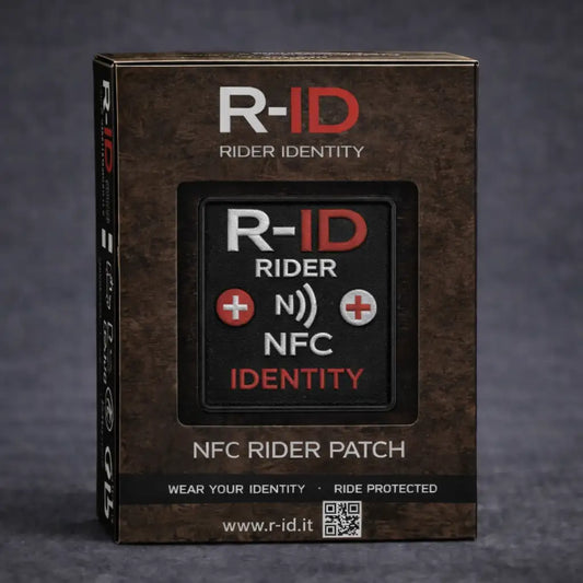 Toppa intelligente NFC R-ID Rider Identity per motociclisti