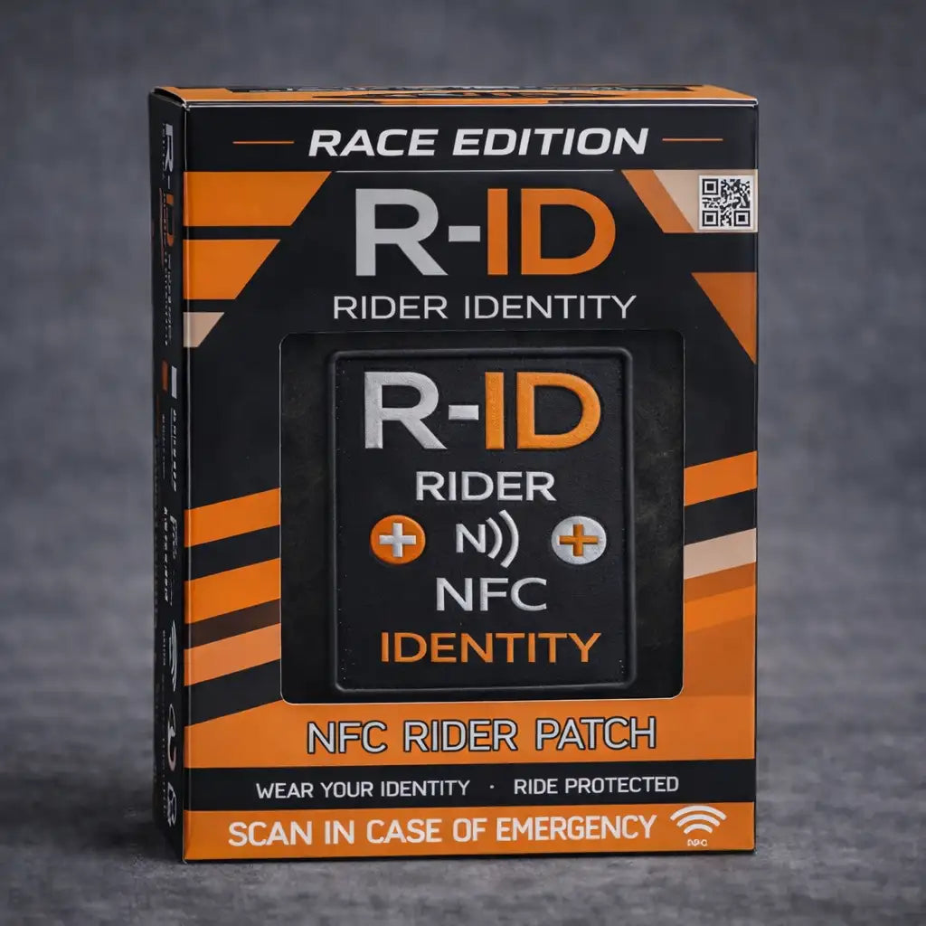 Toppa intelligente NFC R-ID Rider Identity per motociclisti